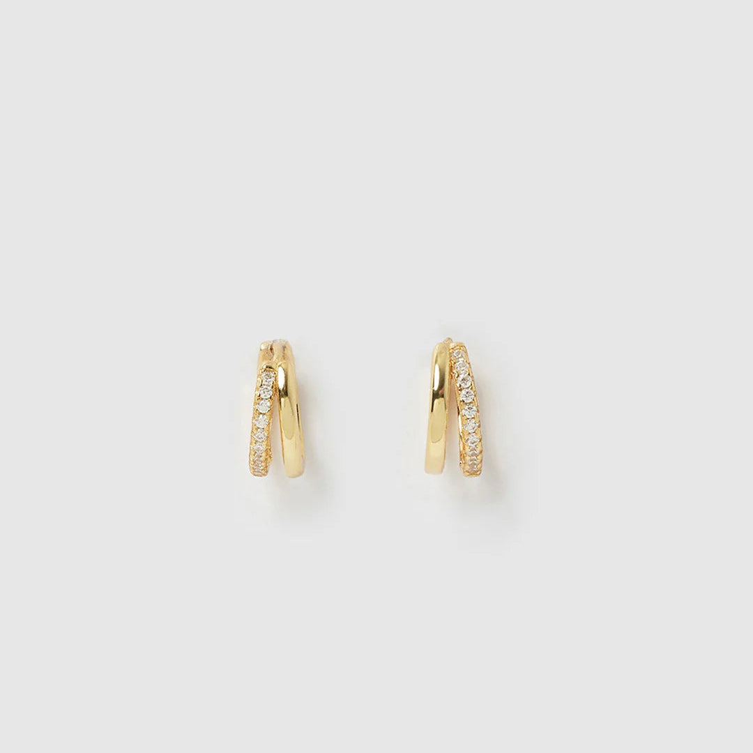Winnie Gold Huggie Earrings by Arms of Eve