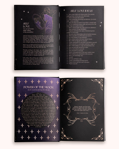 2026 Year of Growth Diary by Dreamy Moons - Rich Burgundy