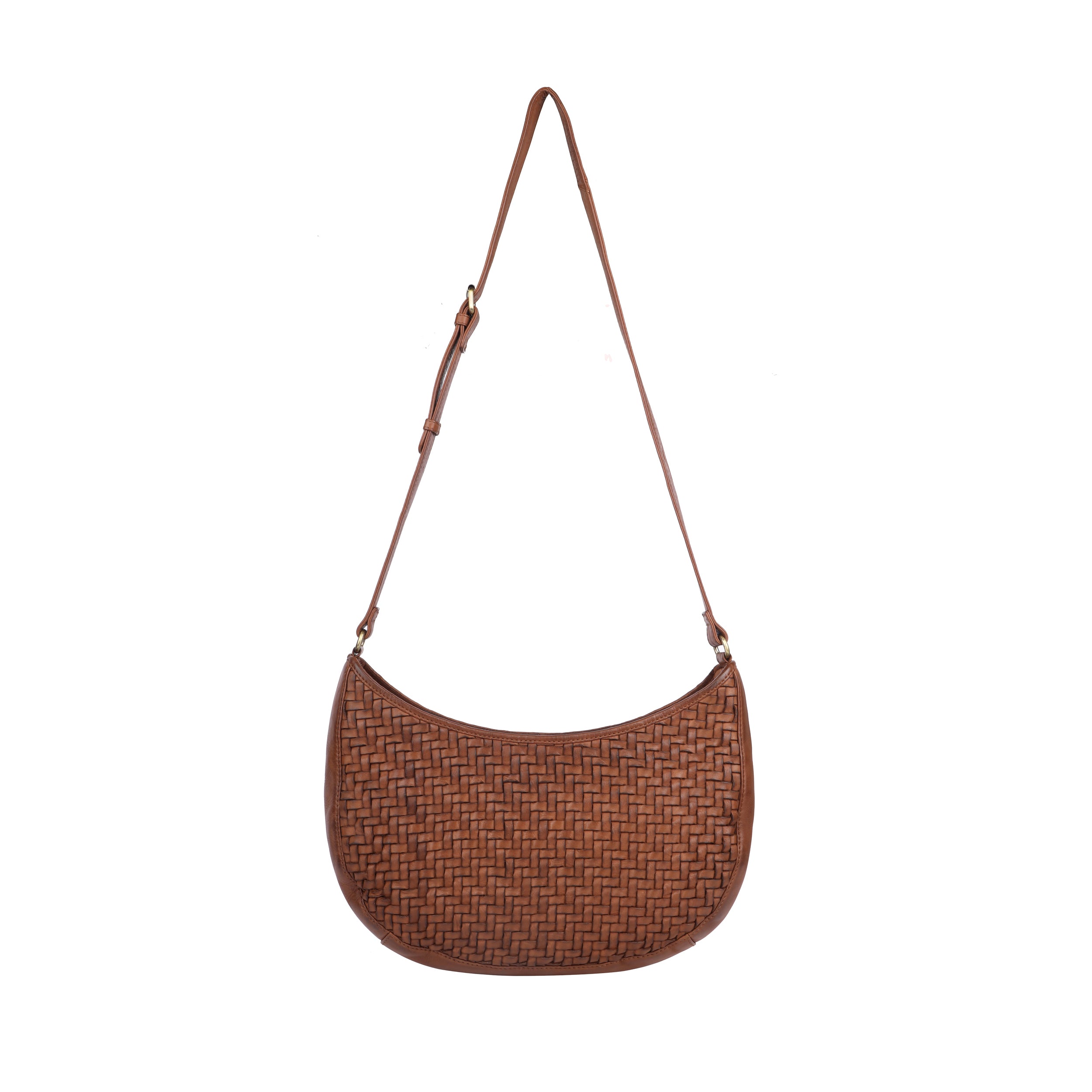 Ballarat Woven Leather Bag - Oak