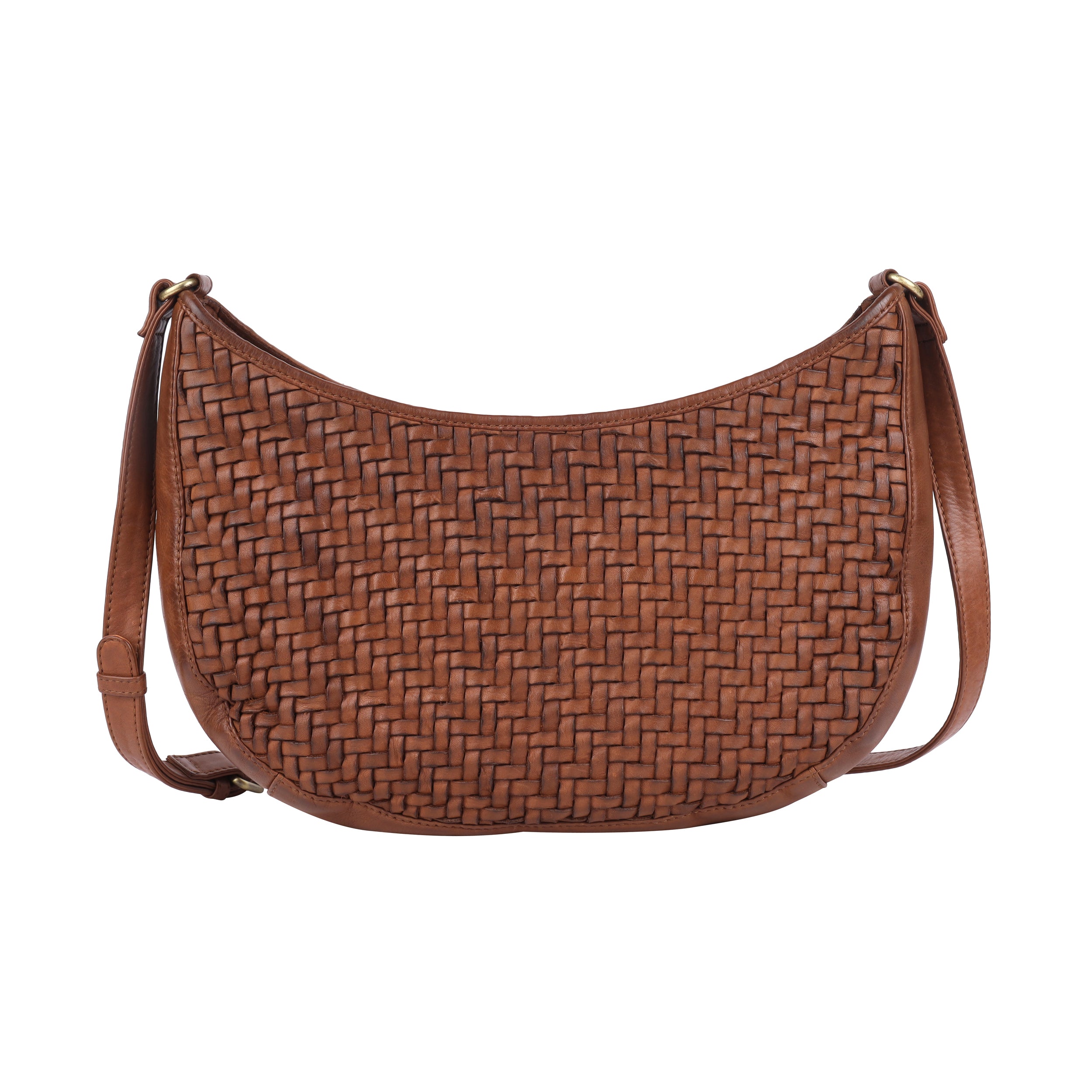 Ballarat Woven Leather Bag - Oak