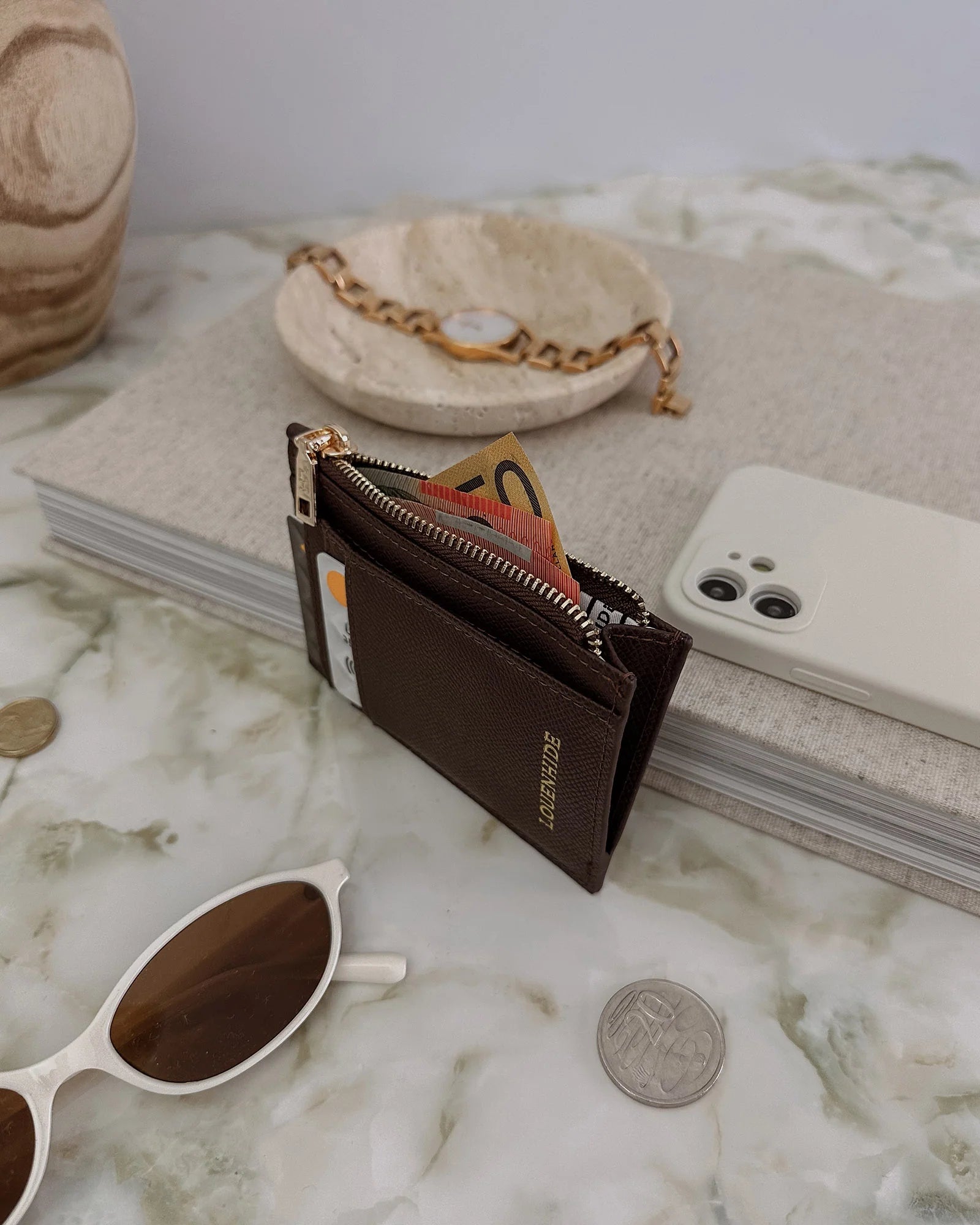 Cara Cardholder (Chocolate) by Louenhide
