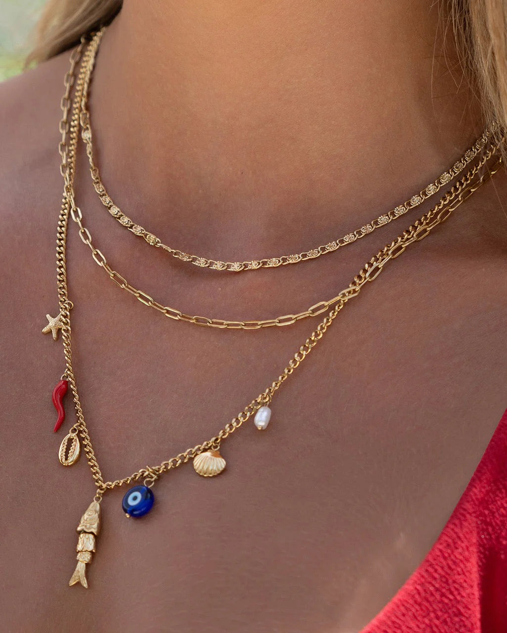 Dragon Gold Chain Necklace by Arms of Eve