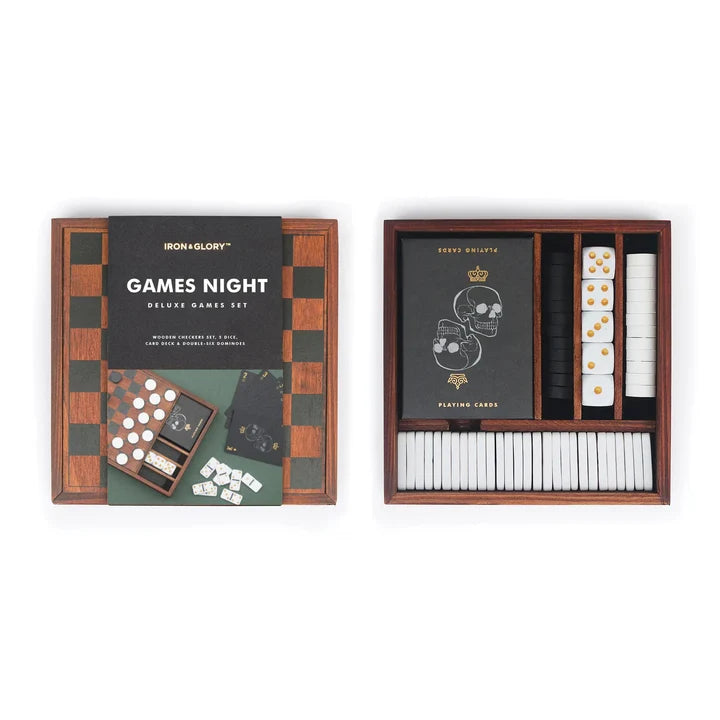 Wooden Games Night Set