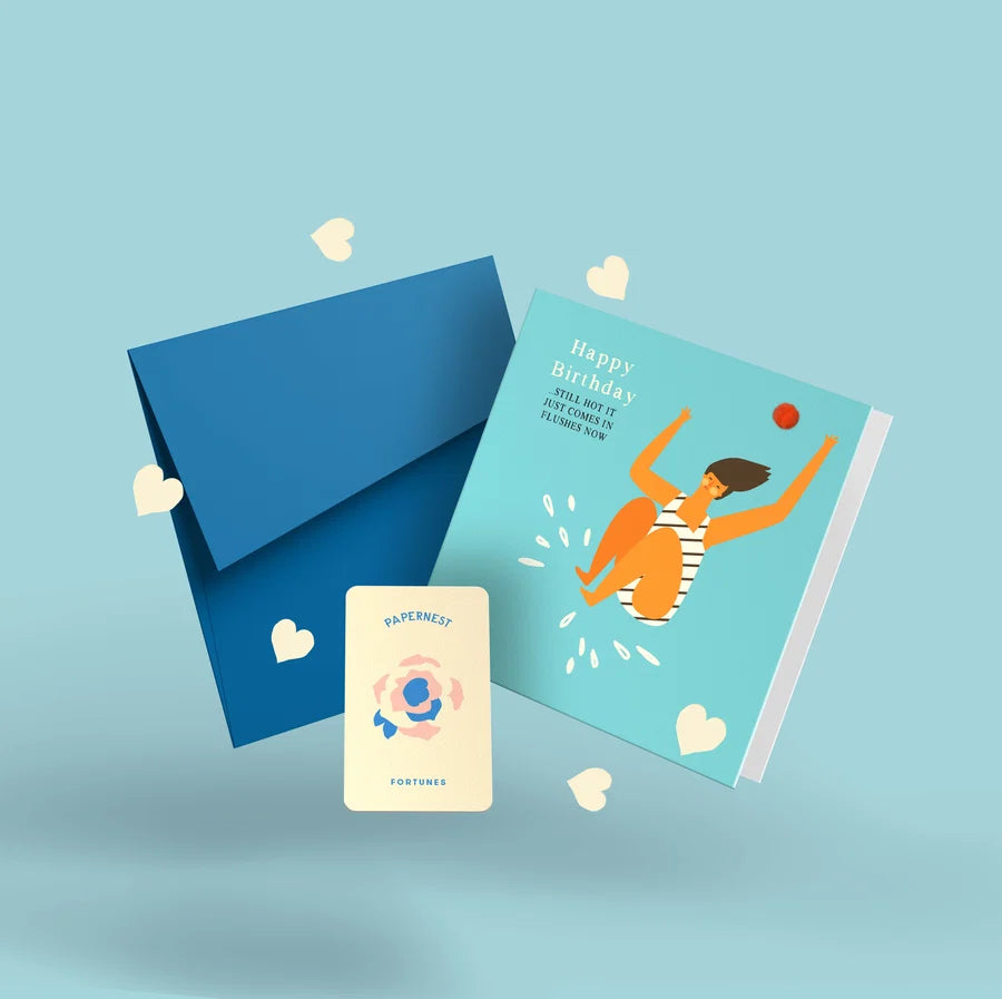Still Hot It Just Comes In Flushes Now Card - by Papernest
