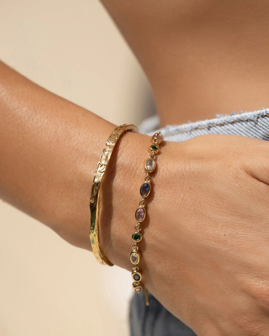 Isadora Gold Bracelet (Multi) by Arms of Eve