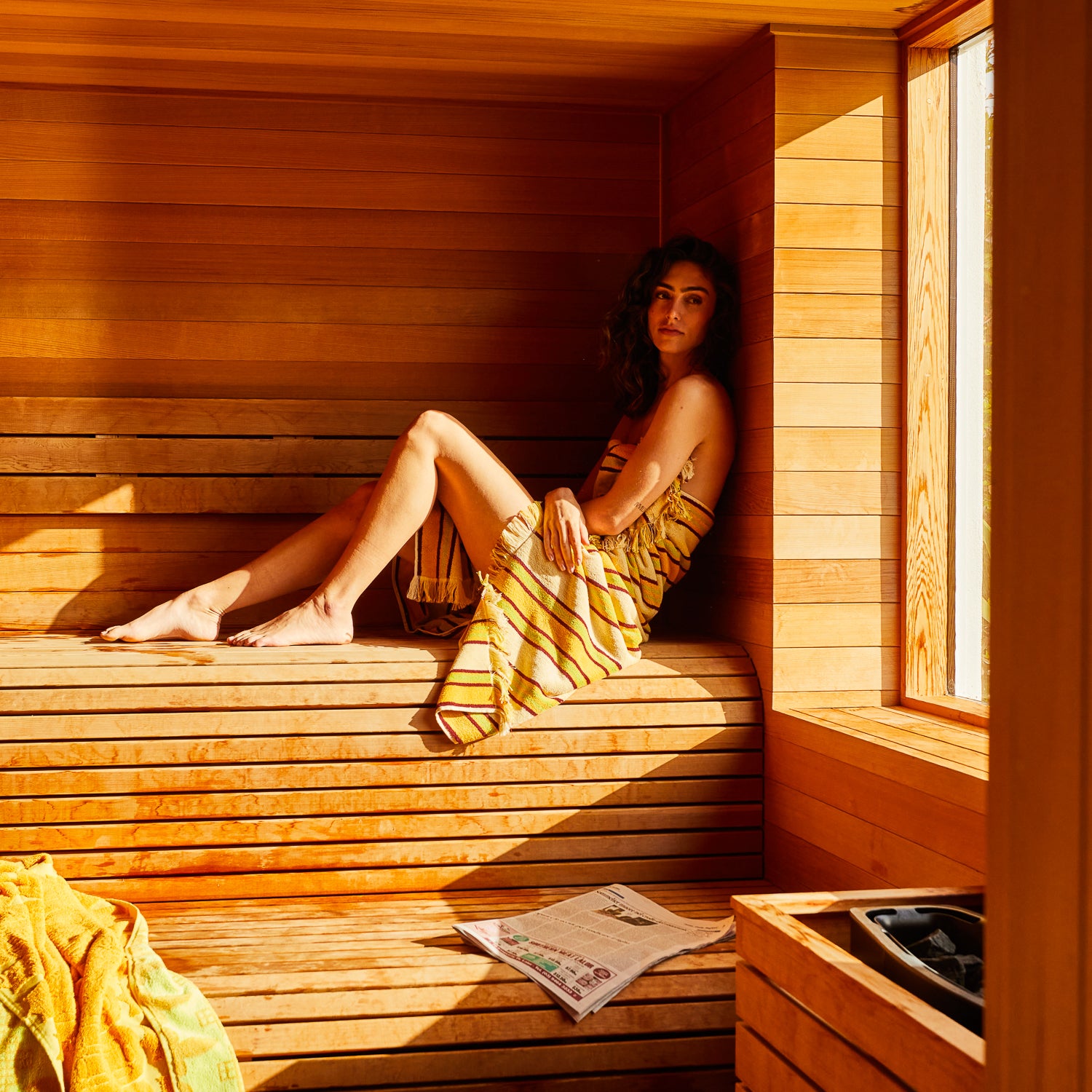 Selene Bath/Beach Towel (Dune) by Sage & Clare