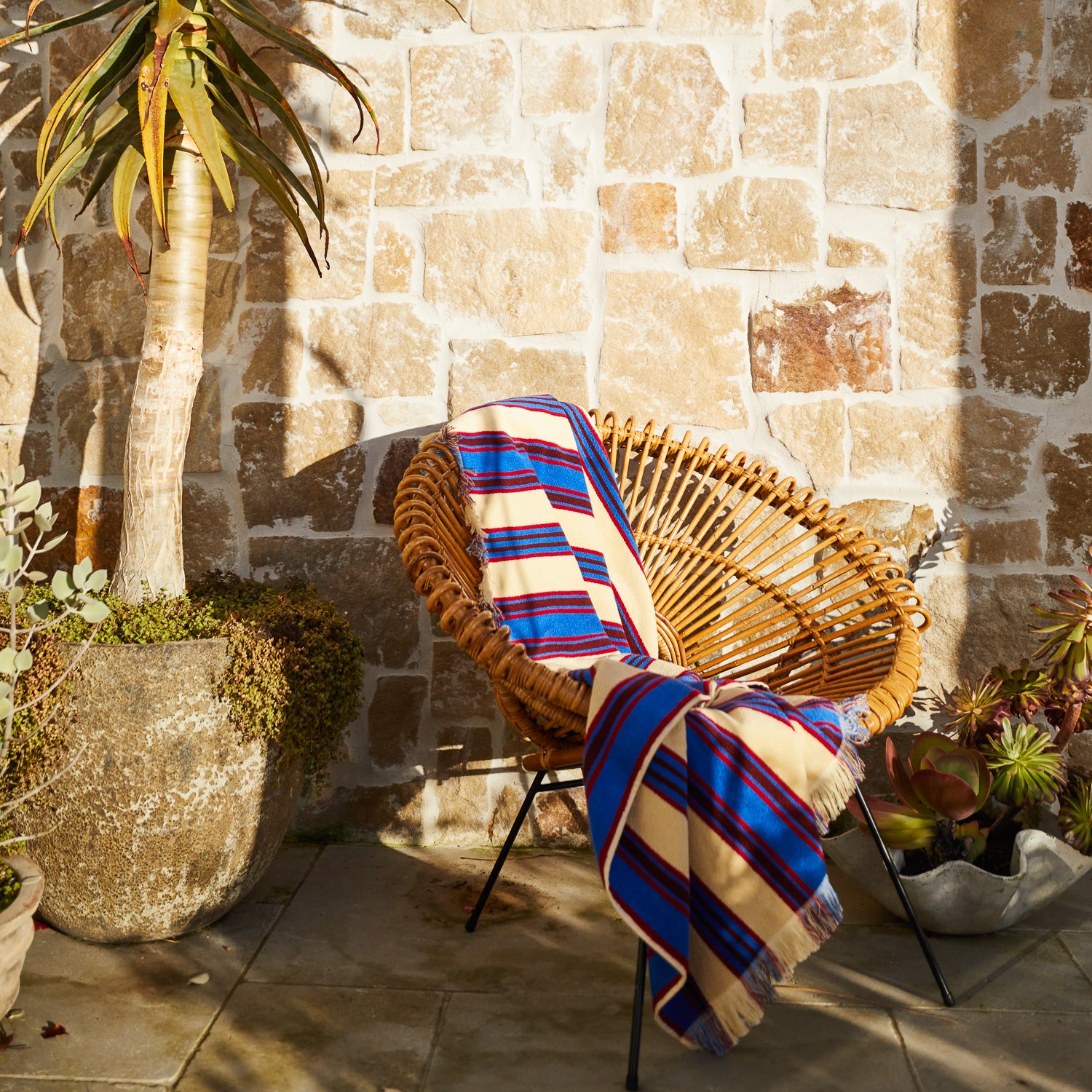 Selene Bath/Beach Towel (Azure) by Sage & Clare