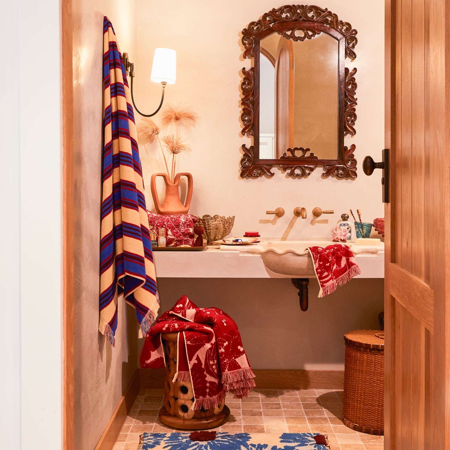 Selene Bath/Beach Towel (Azure) by Sage & Clare