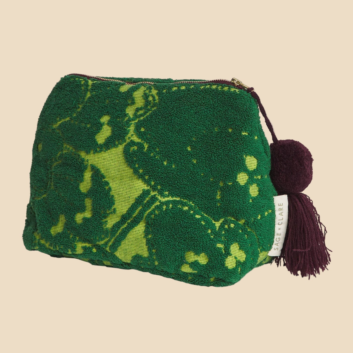 Lucia Terry Pouch (Small) - Kelp by Sage & Clare