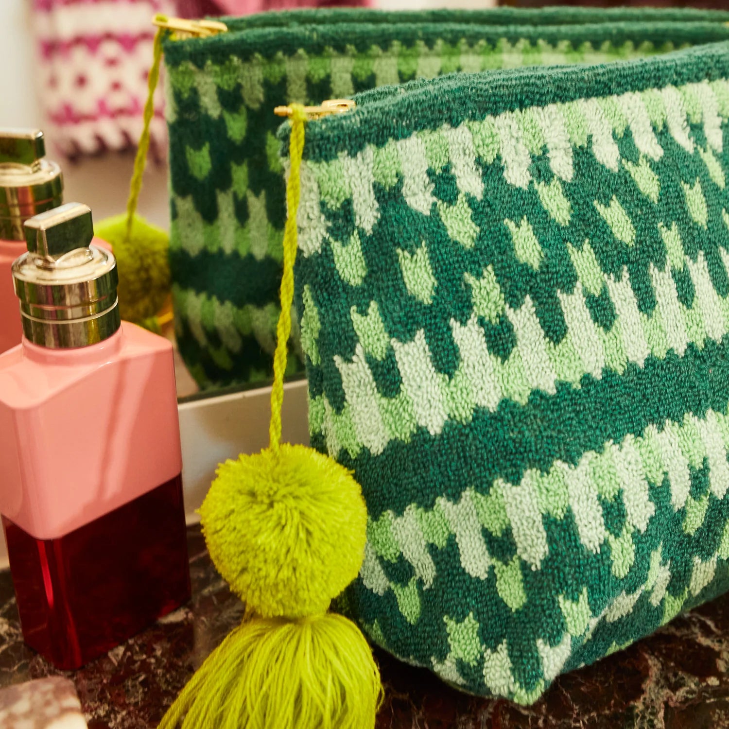 Arlette Terry Pouch - Jade by Sage & Clare