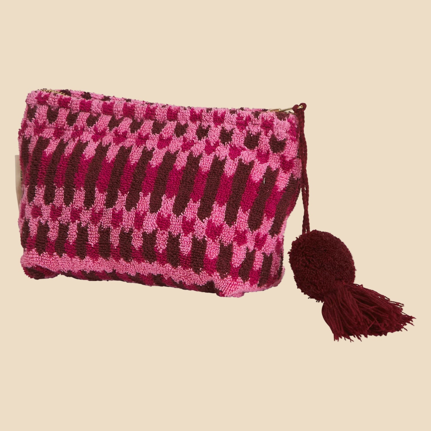 Arlette Terry Pouch (Small) - Cosmo Pink by Sage & Clare