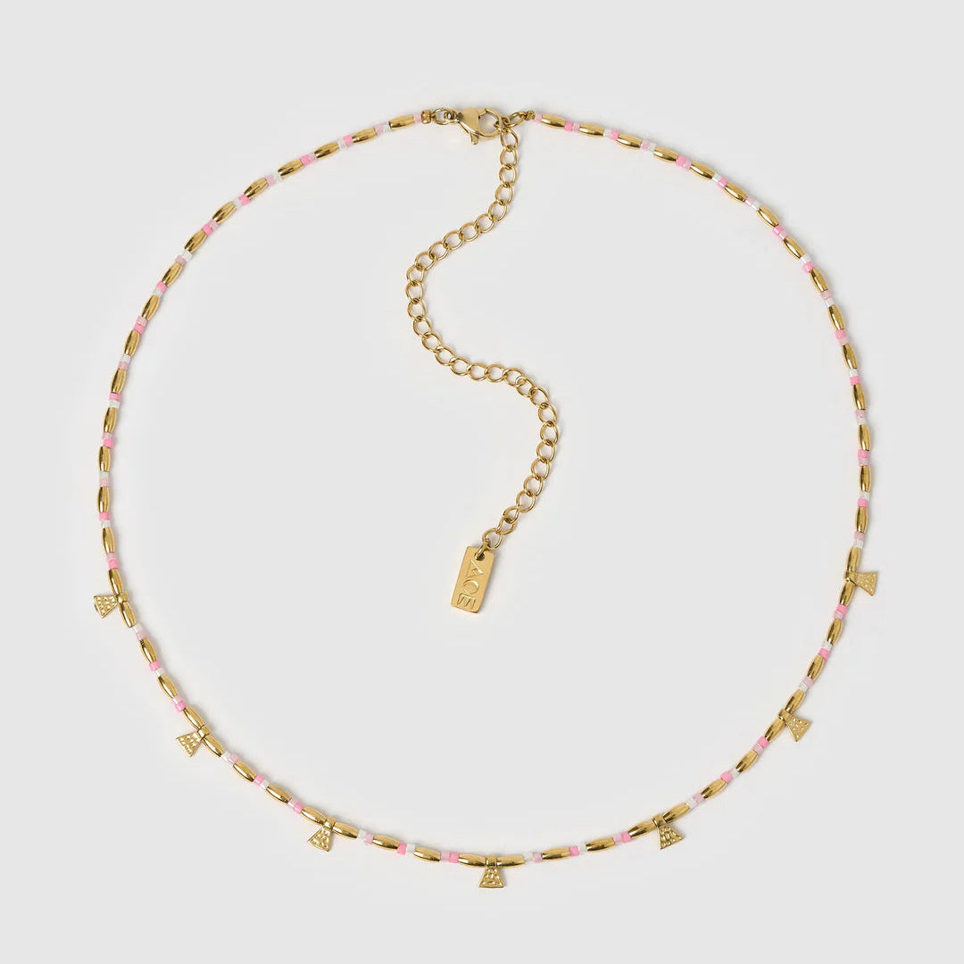 Natalia Gold Necklace (Peony) by Arms of Eve