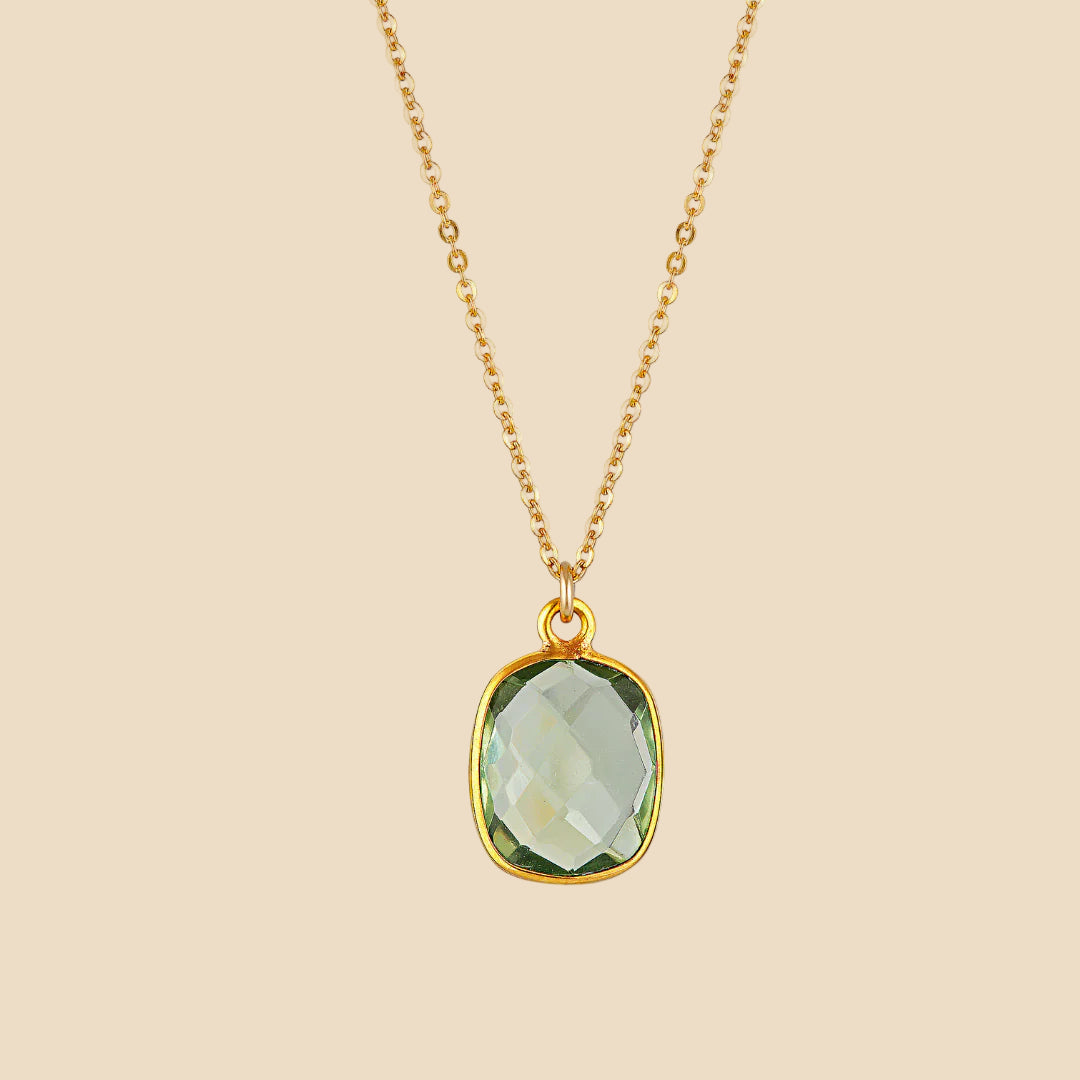 Rio Necklace - Green Amethyst