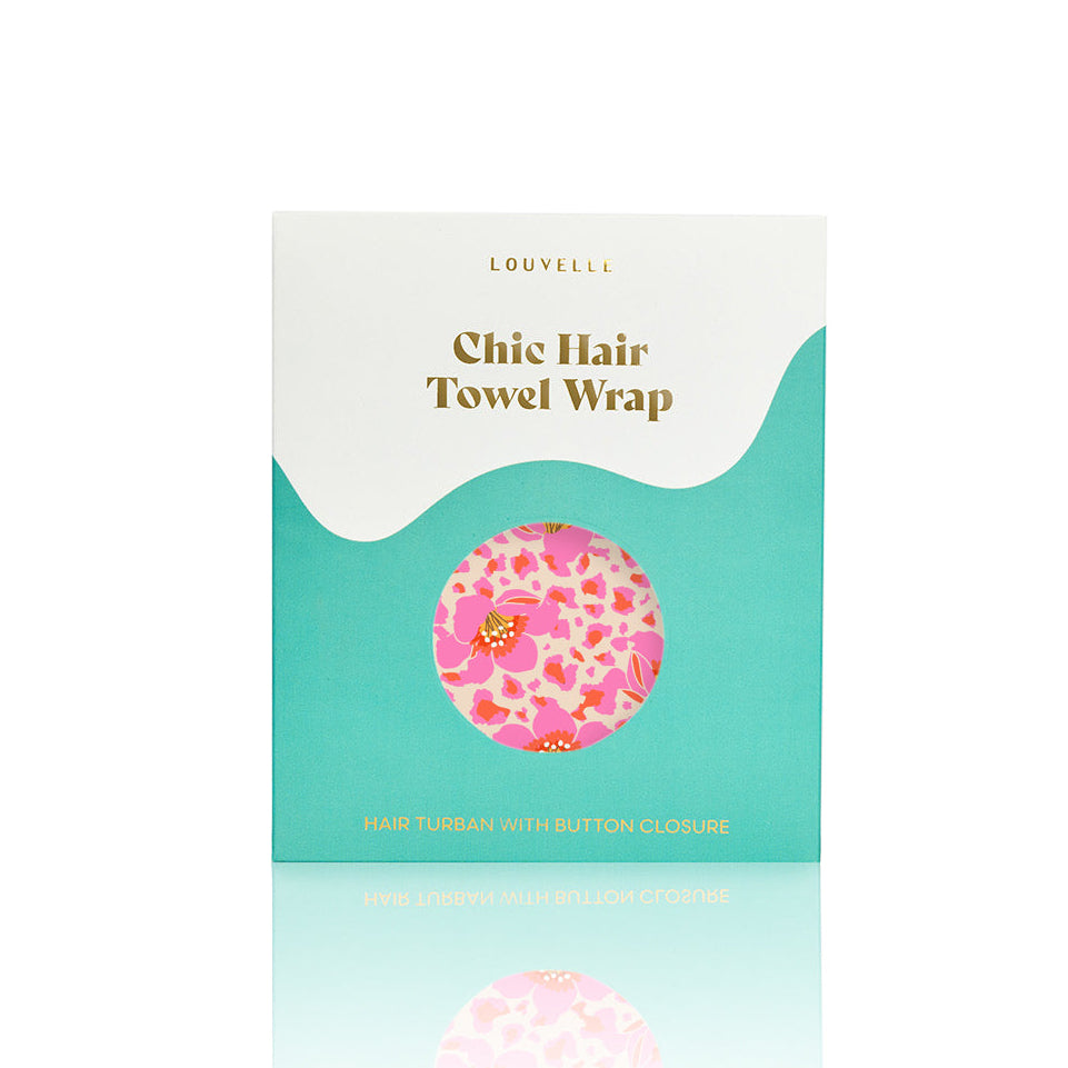 Riva Hair Towel Wrap (Animal Floral) by Louvelle