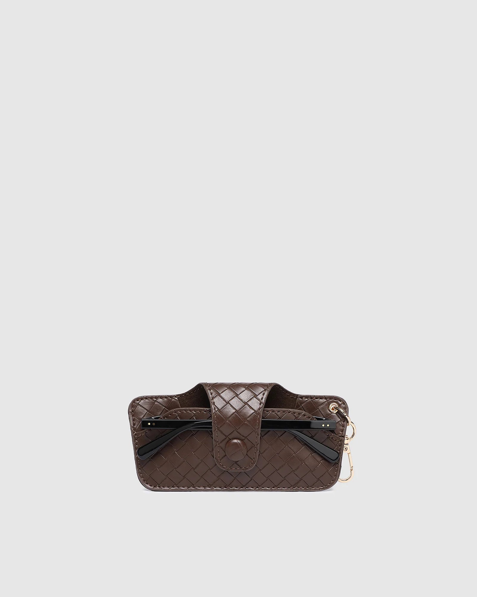 Skittle Sunglasses Case (Woven Chocolate) by Louenhide