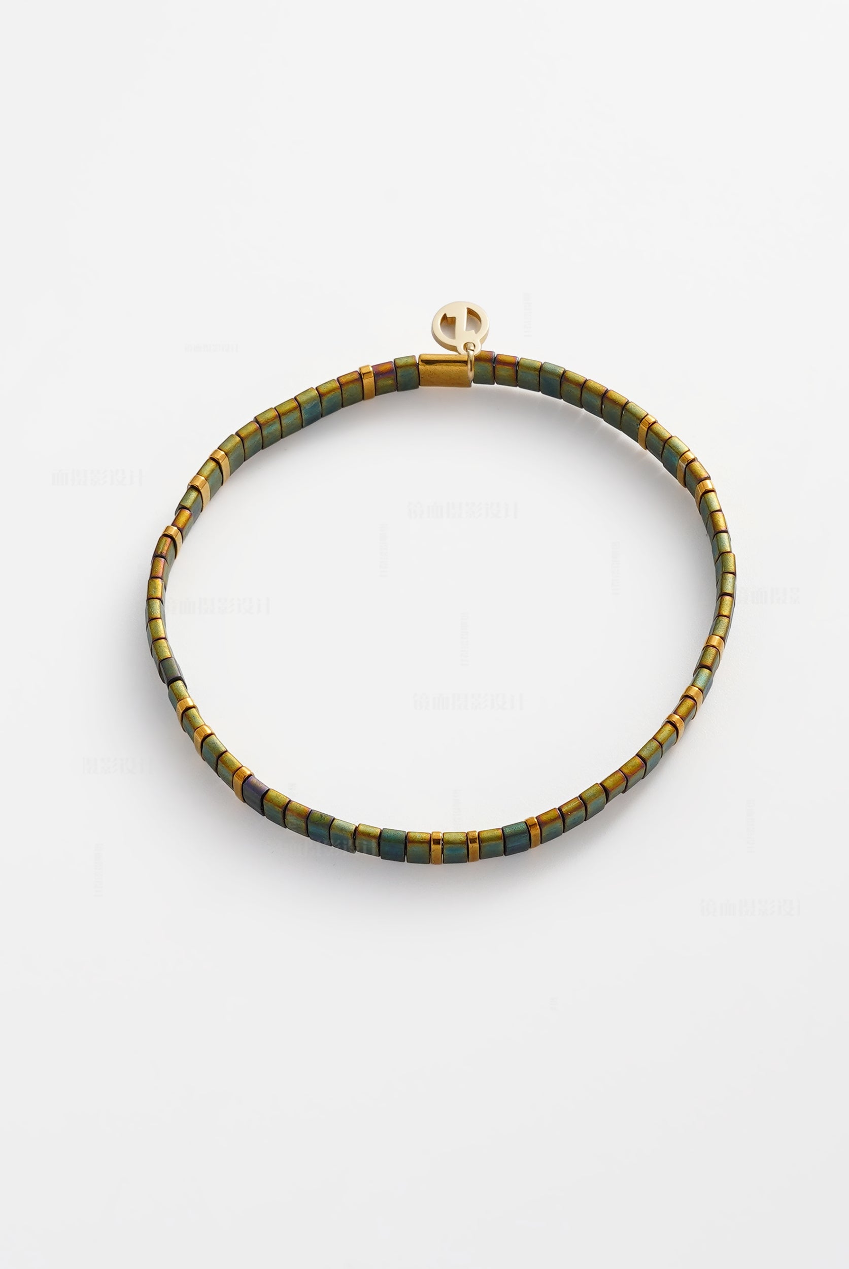 Tile Bracelet (Olive) by Zafino