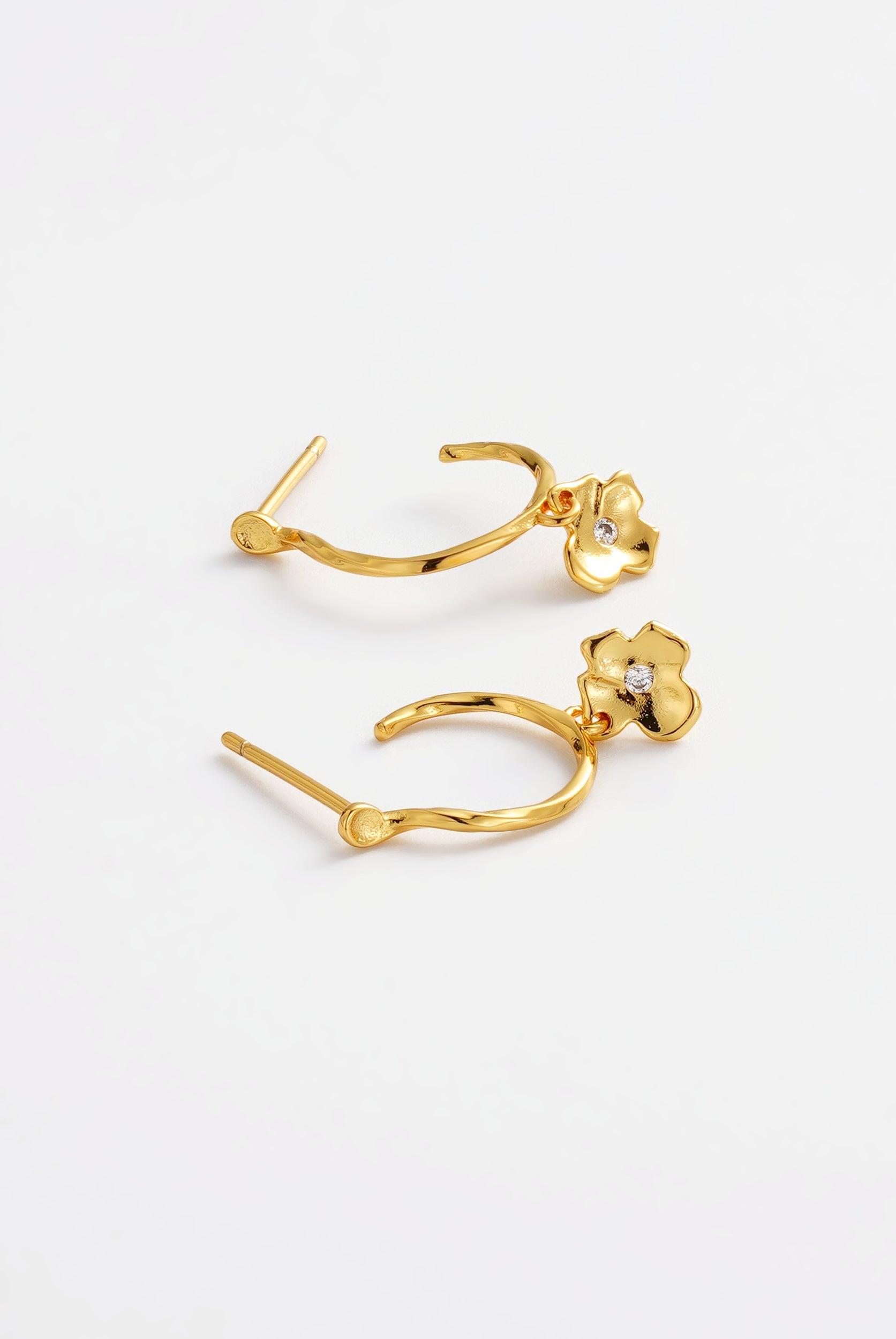 Fleur Hoop by Zafino - Gold or Silver