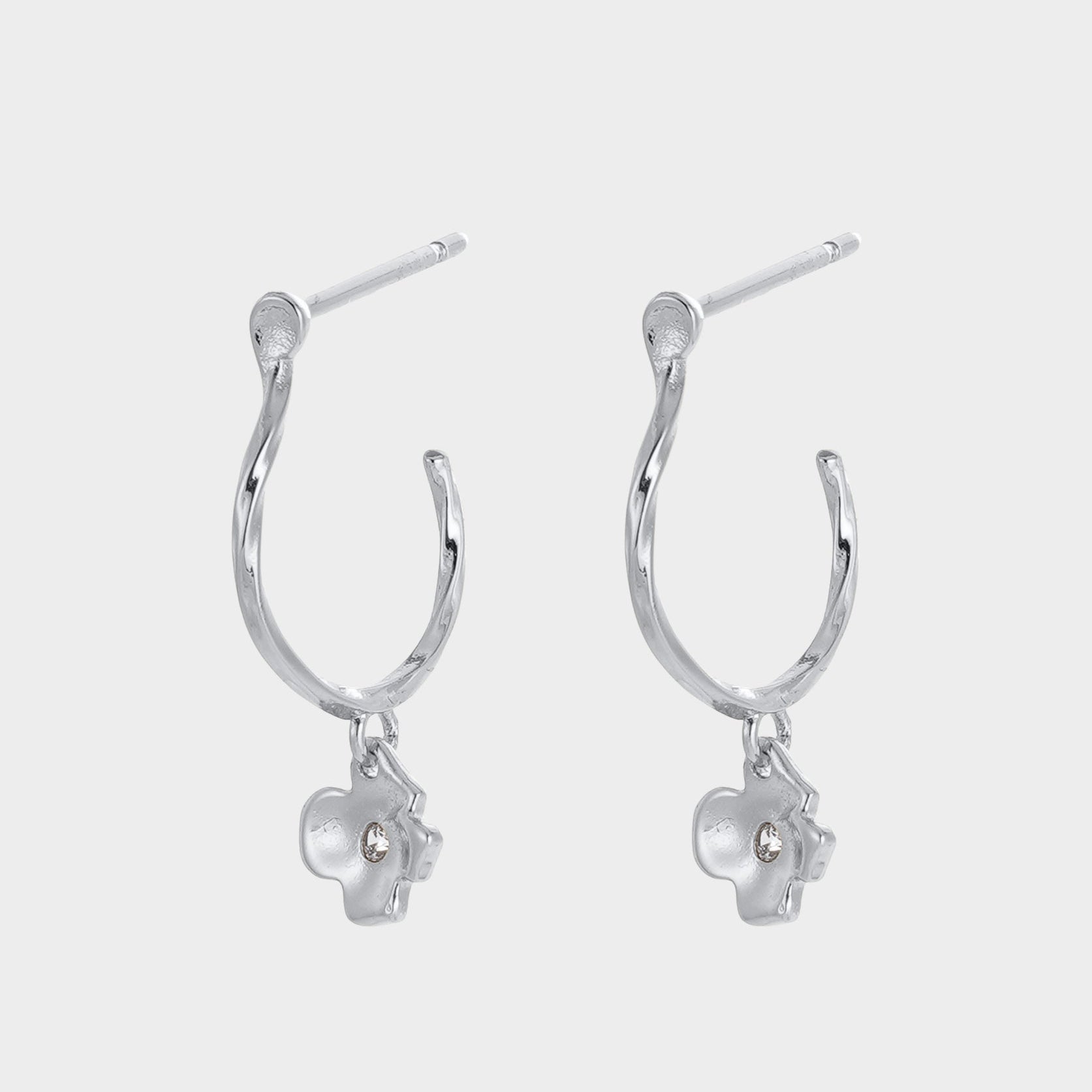 Fleur Hoop by Zafino - Gold or Silver