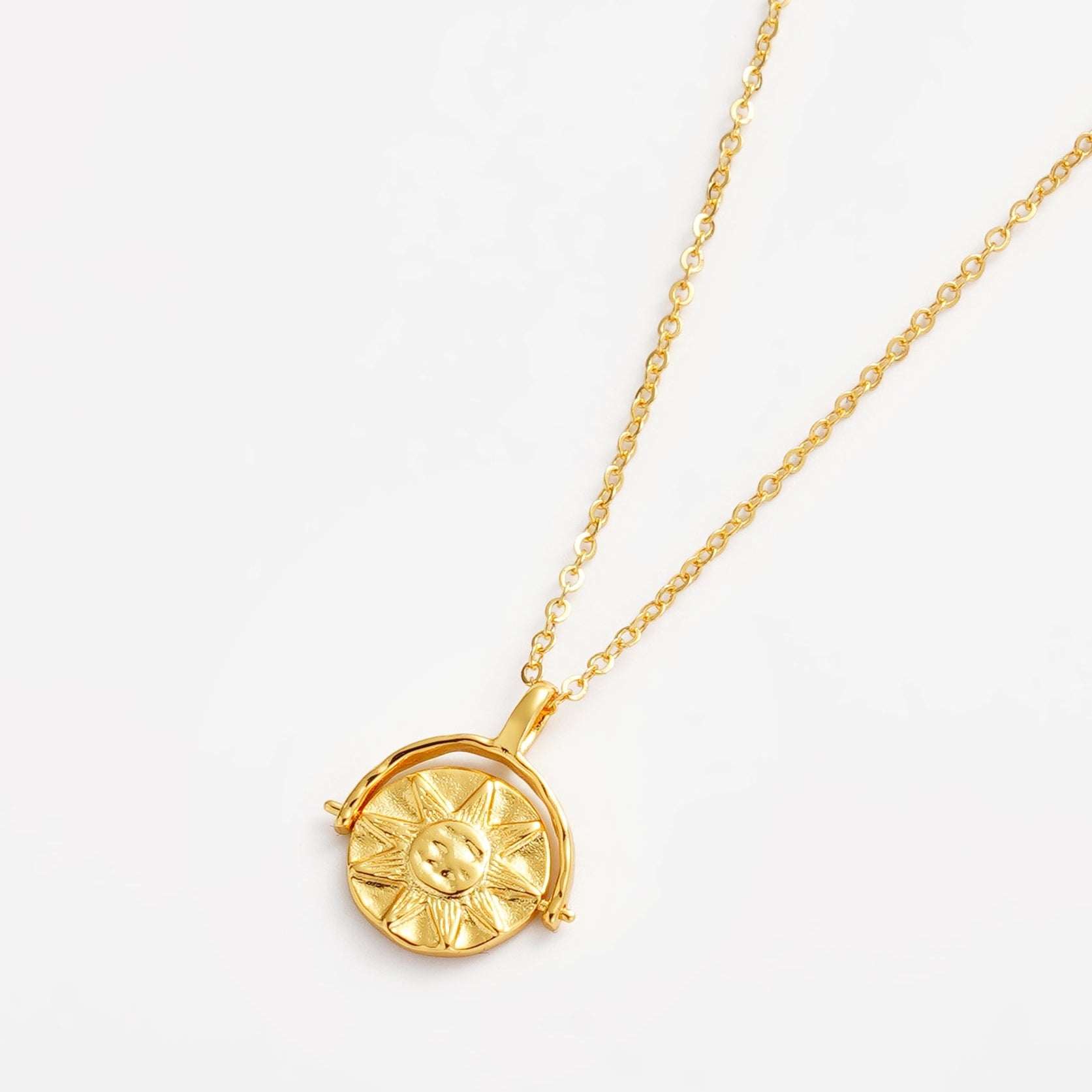 Luna Pendant Necklace (Gold ) by Zafino