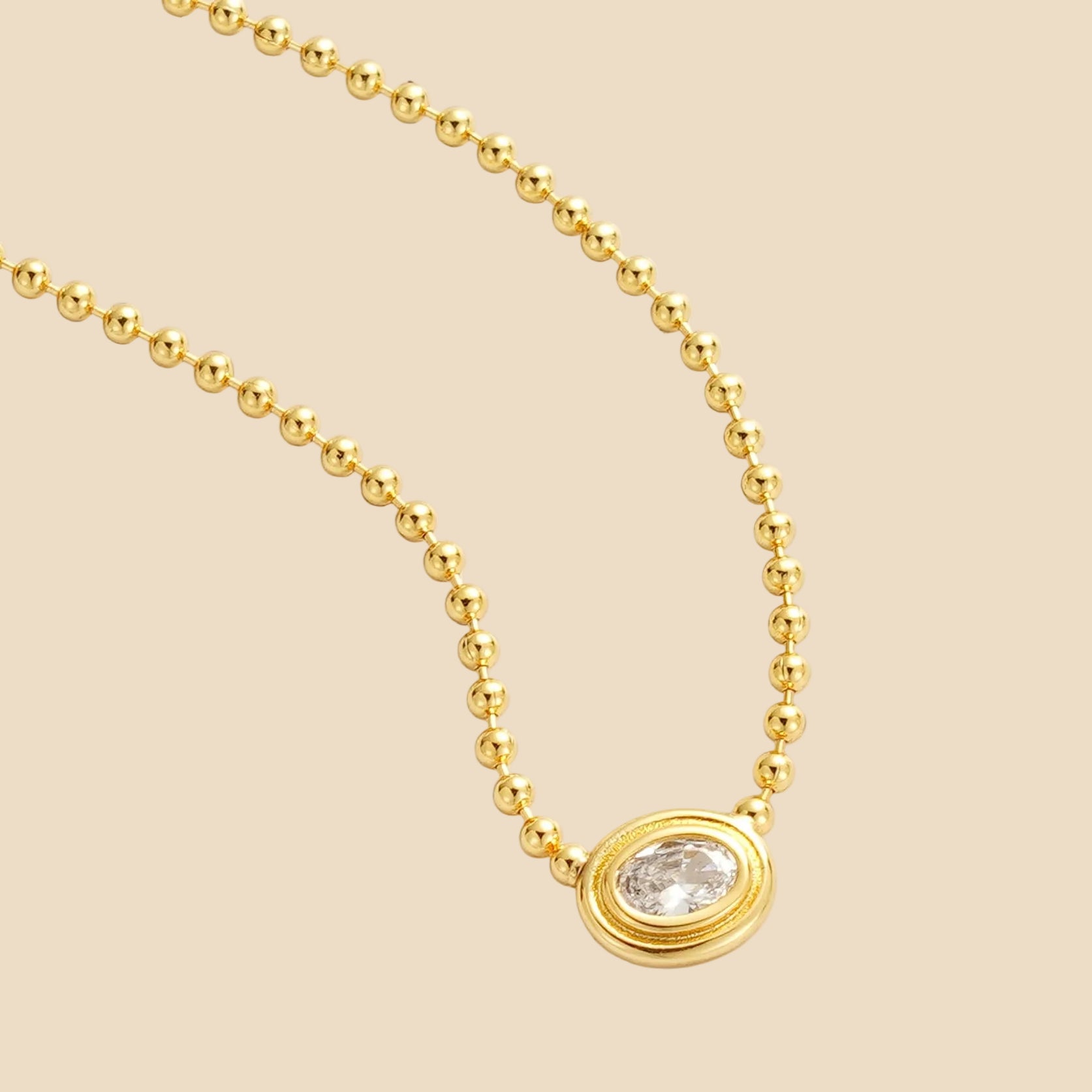 Zoe Necklace (Gold) by Zafino
