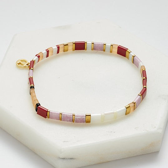 Tile Bracelet (Rouge) by Zafino