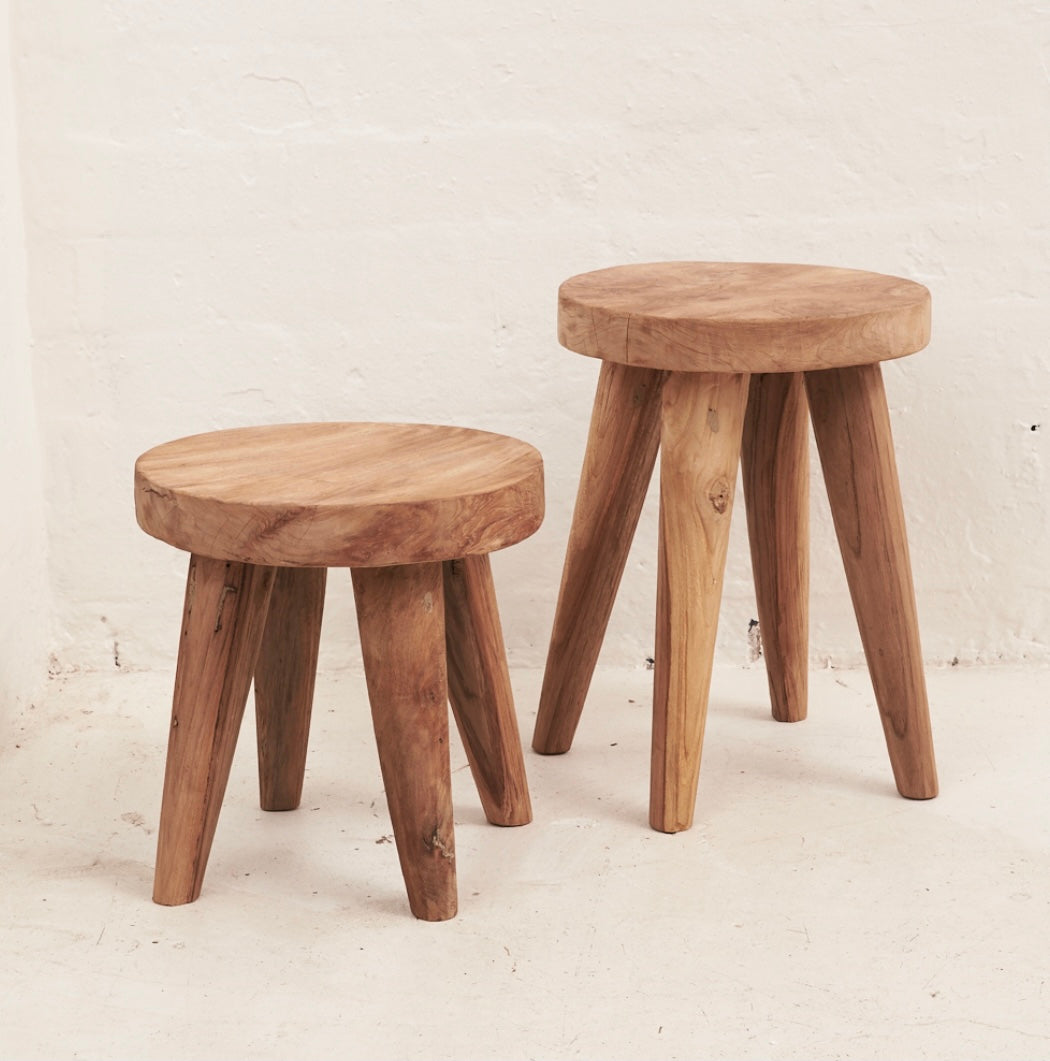 Recycled Teak Stool