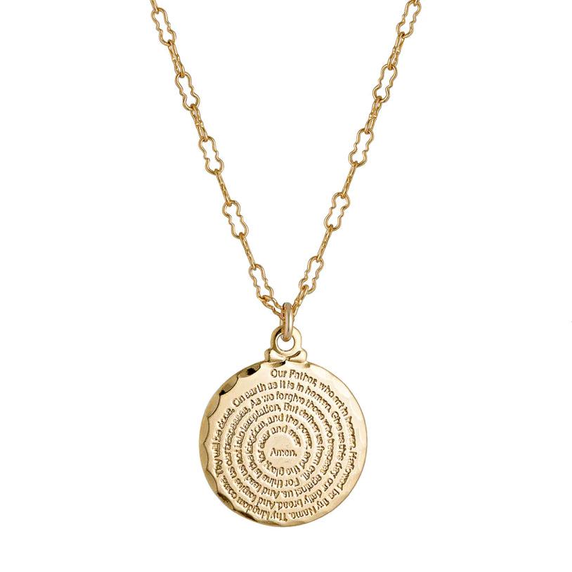 Lord's Prayer Coin Necklace