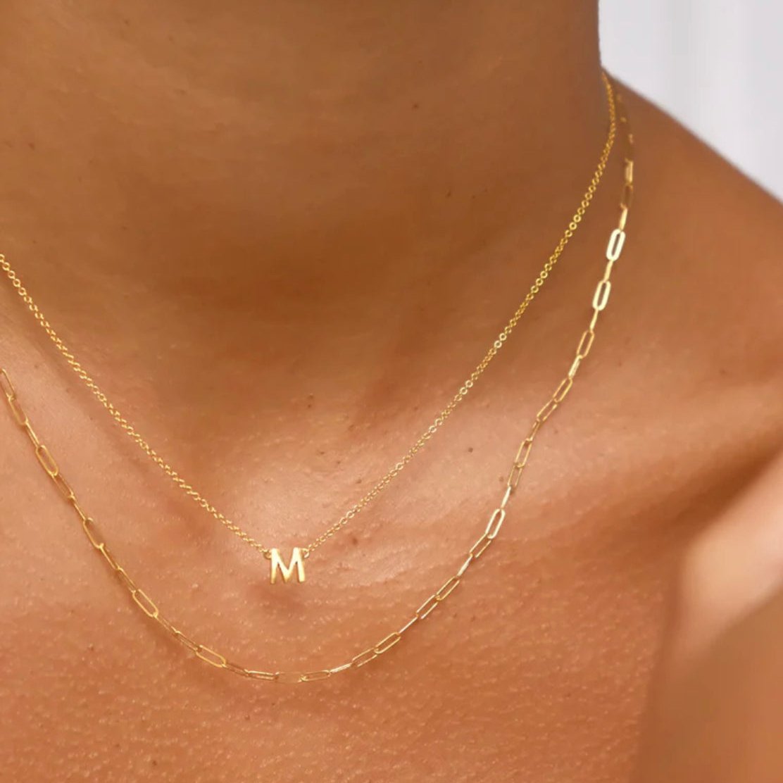 Paperclip Chain Necklace 14k Gold Filled Drift Trading Co