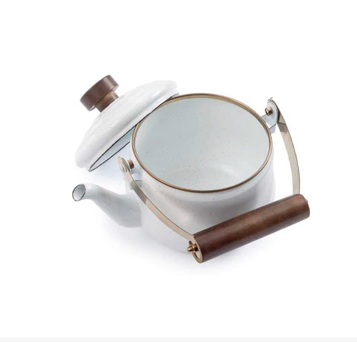 Enamel Teapot - Eggshell