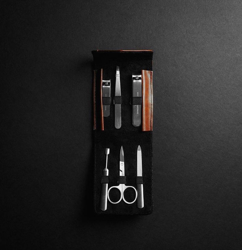 Charcoal Canvas Manicure Set