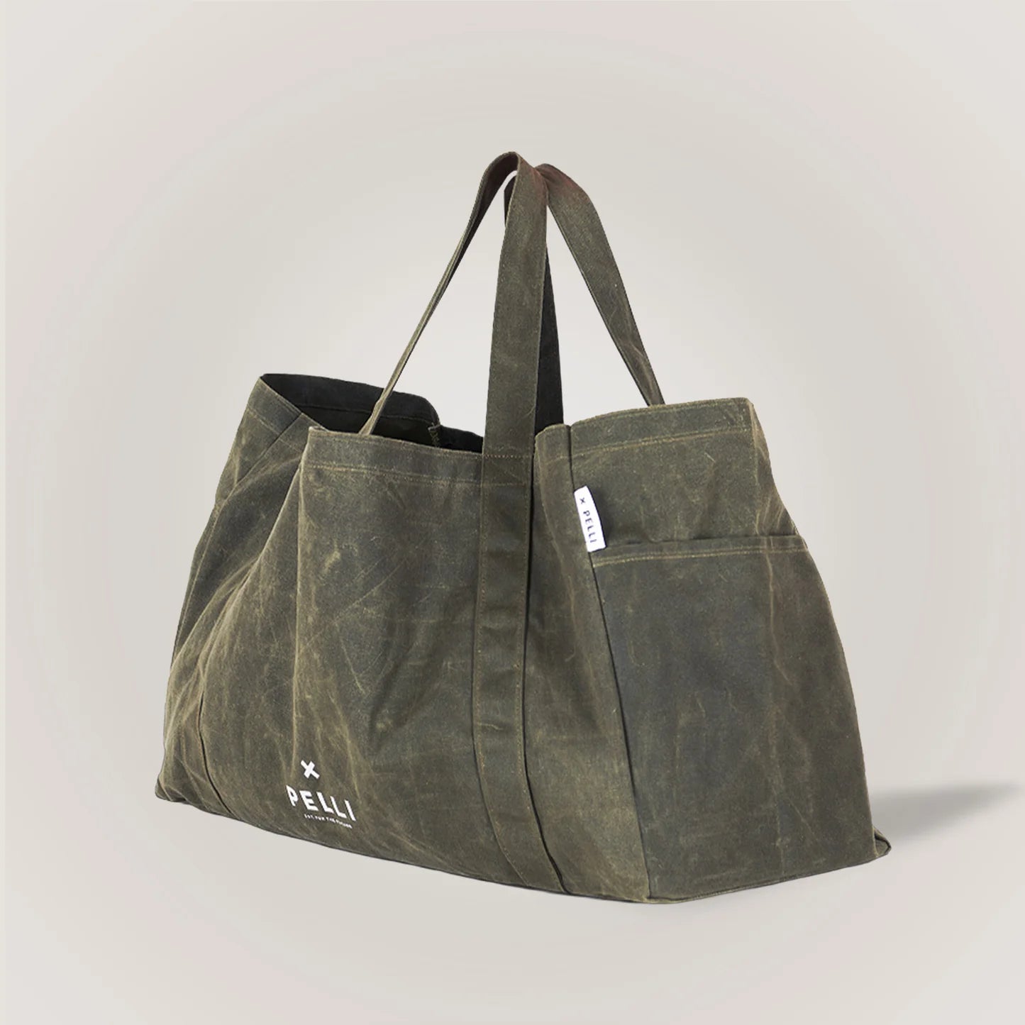 Beachy Keen Waxed Canvas Beach Bag - Burnt Olive