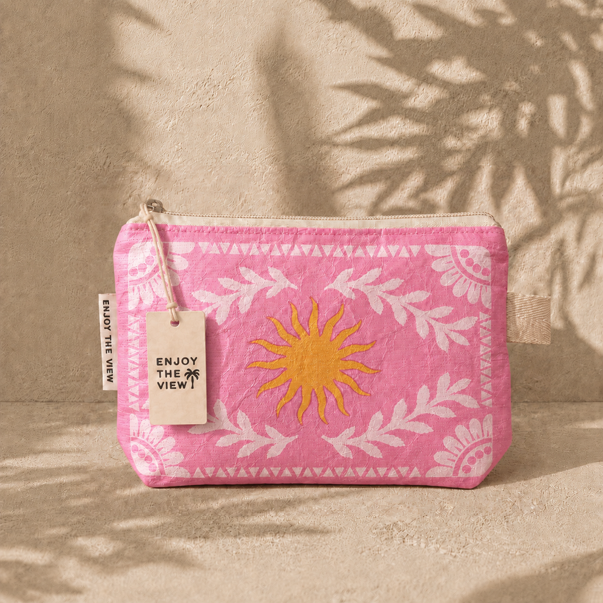 Pink Sun Lightweight Travel Pouch by Enjoy the View