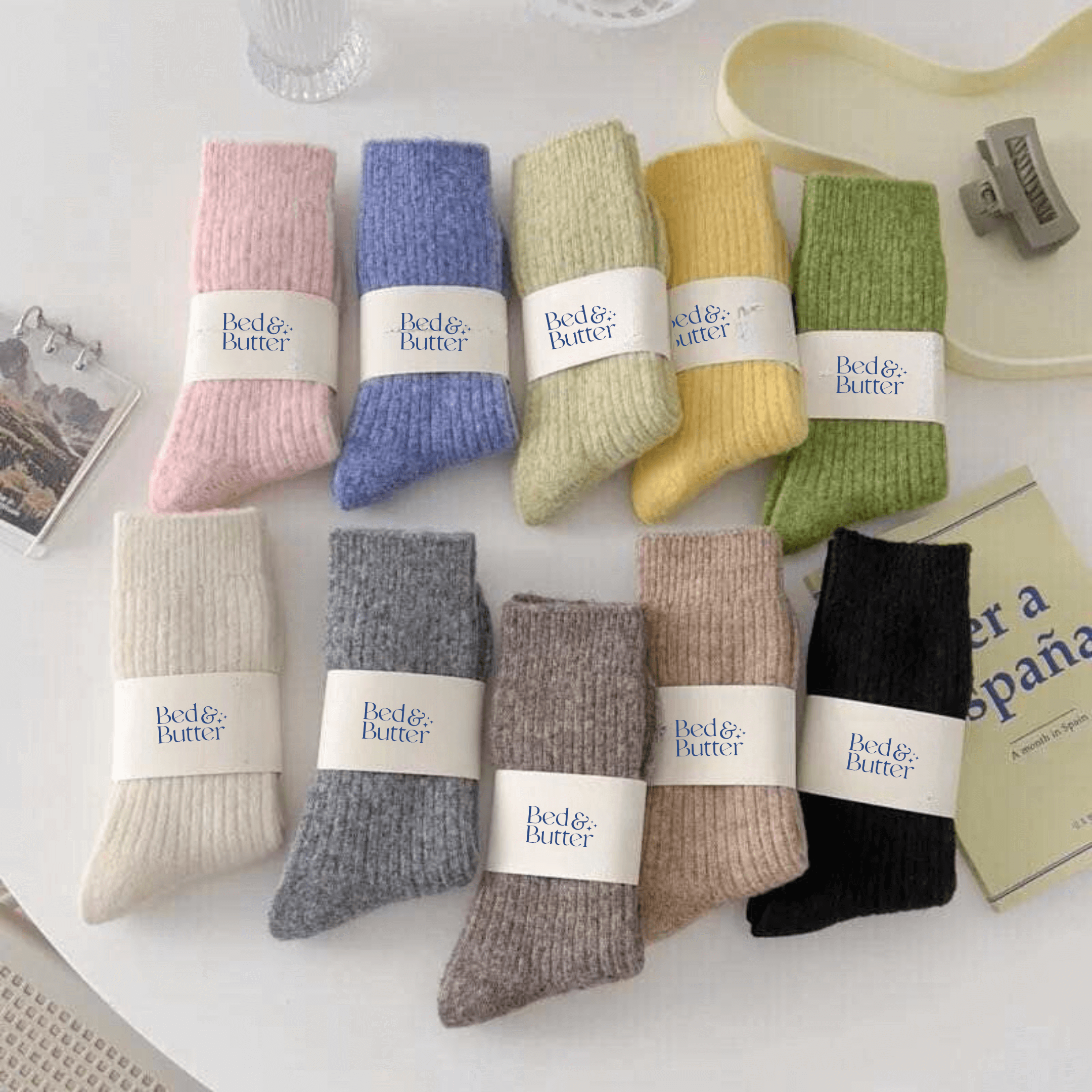 The Comfiest Socks by Bed & Butter - Light Choccy: S/M