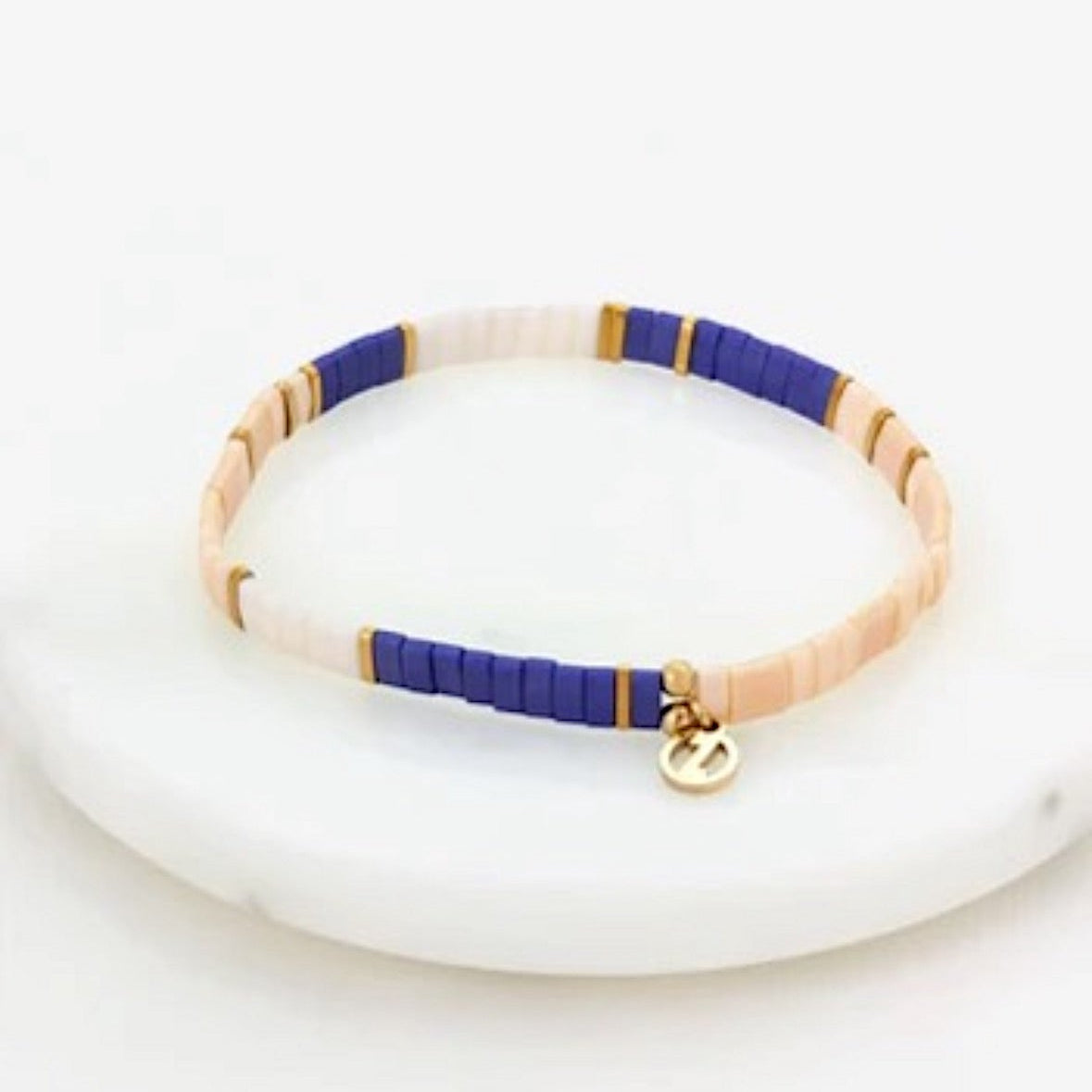Tile Bracelet (Pacific/Gold) by Zafino