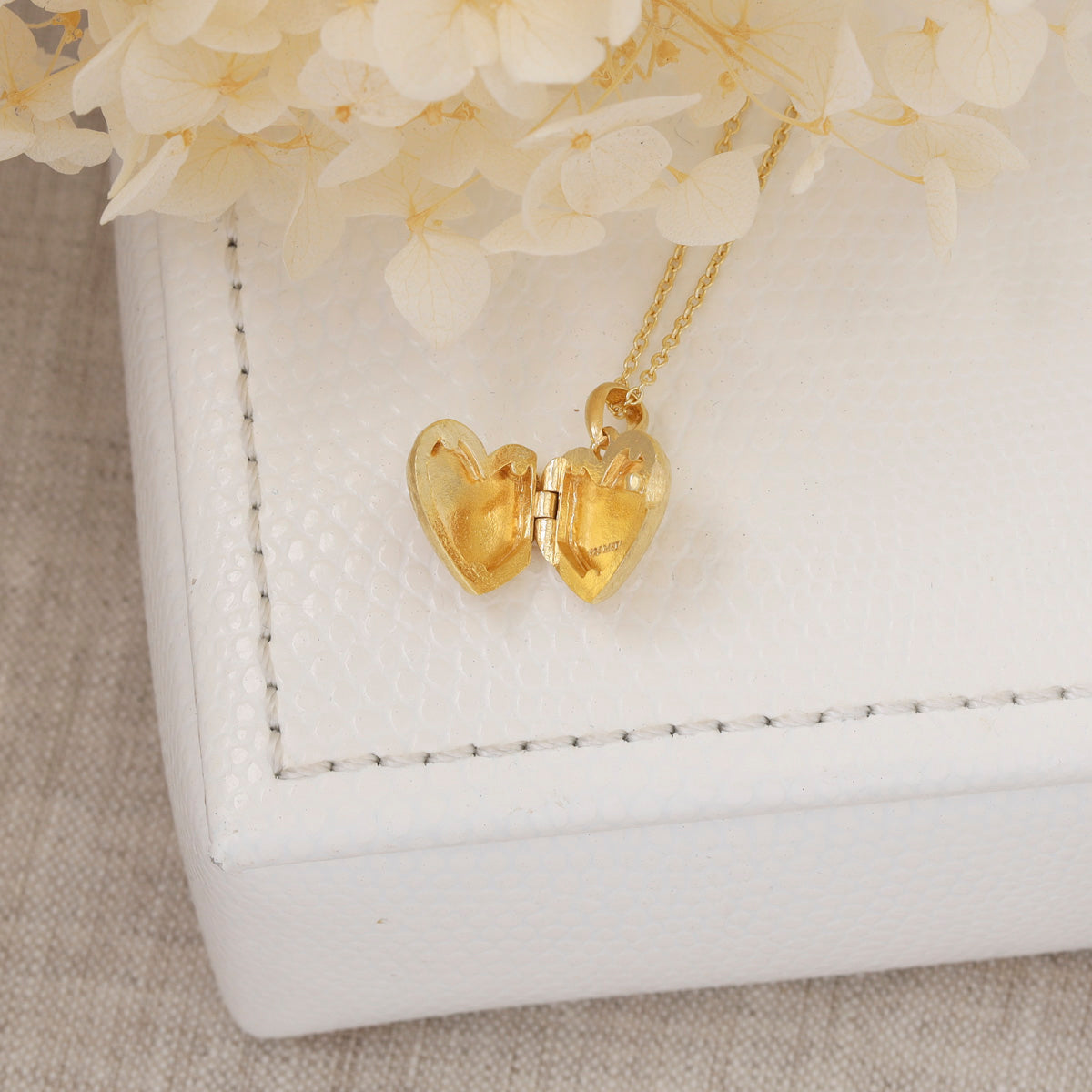 Eternal Love Garnet Locket (Gold) by Midsummer Star