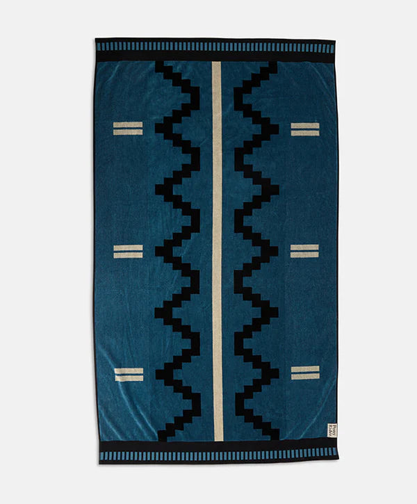 Down River Beach Towel | Cobalt Blue - Pony Rider