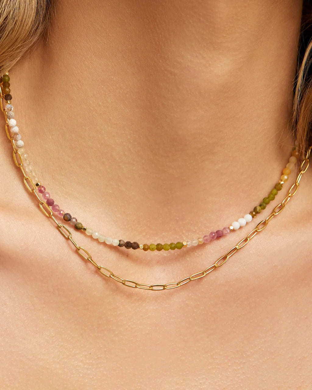 Saffron Gemstone Necklace by Arms of Eve