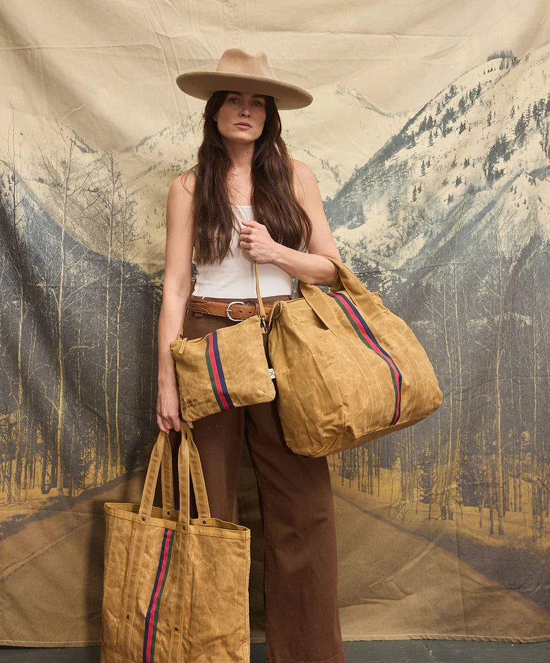 Escapee Large Canvas Tote Bag | Golden Tan - Pony Rider