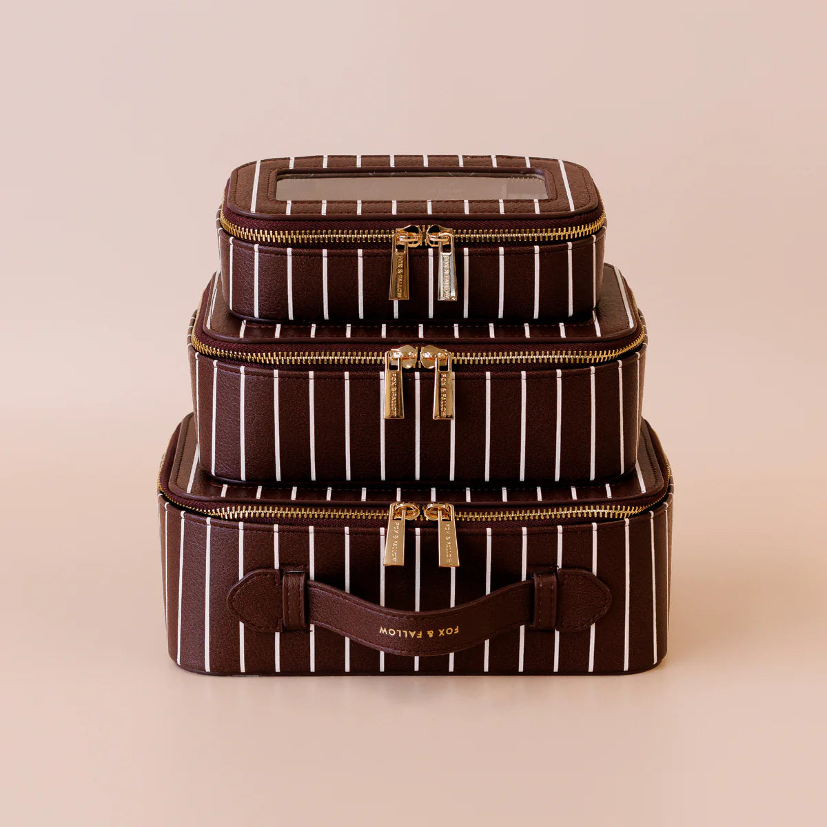Cosmetic Nested Trio Set (Merlot) by Fox & Fallow