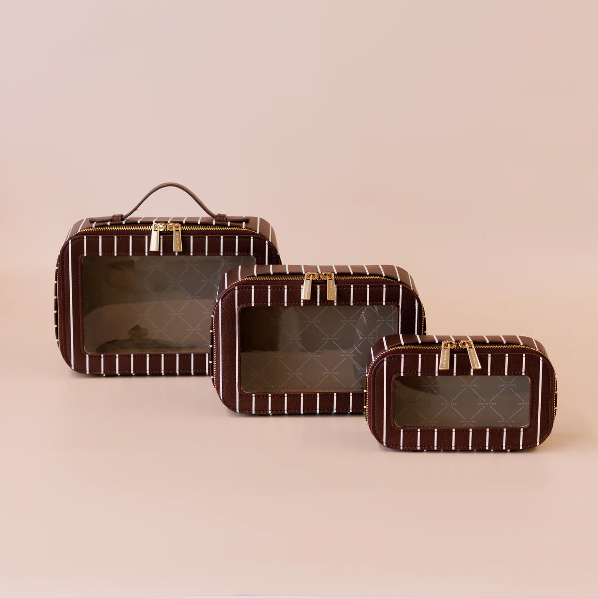Cosmetic Nested Trio Set (Merlot) by Fox & Fallow