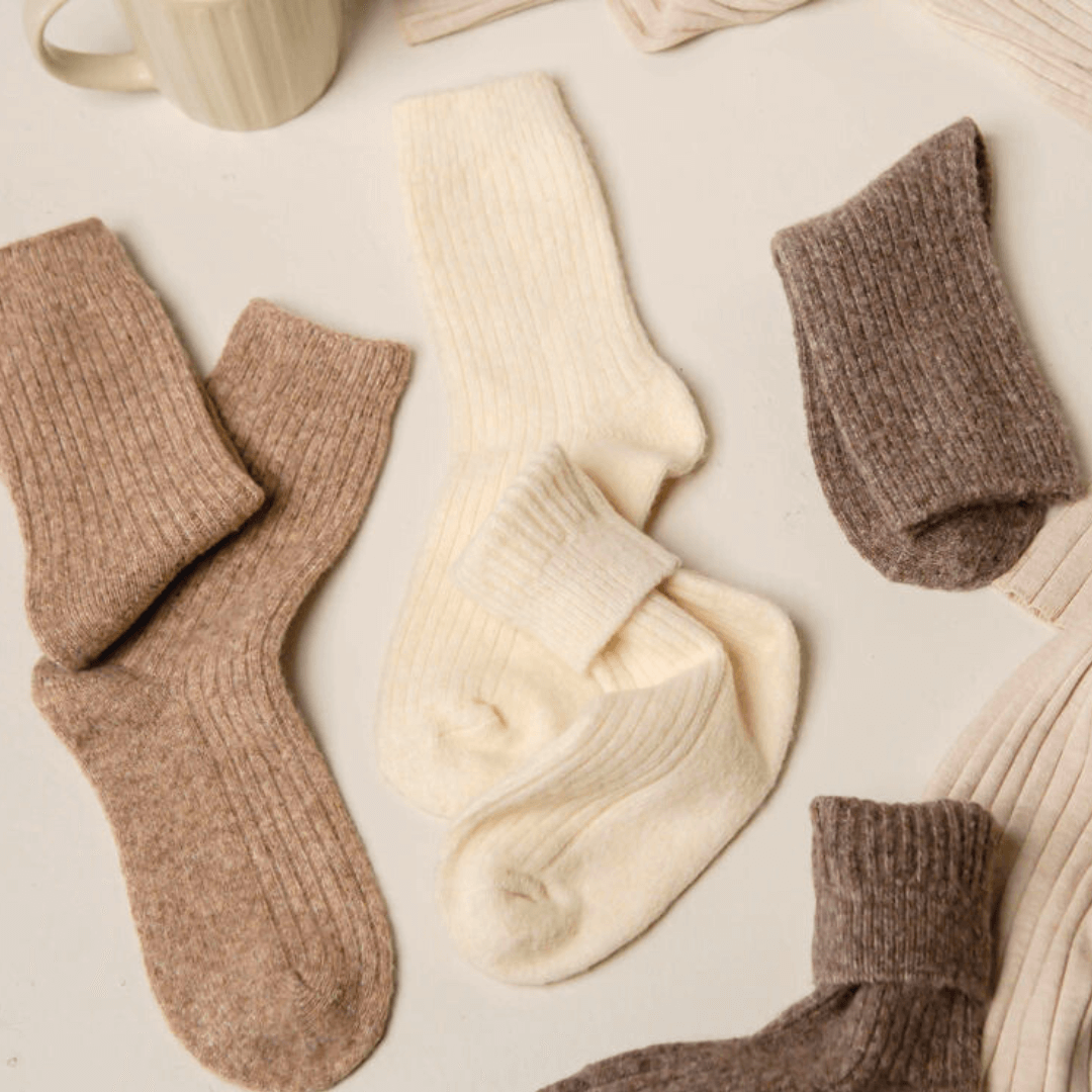 The Comfiest Socks by Bed & Butter - Light Brown: S/M