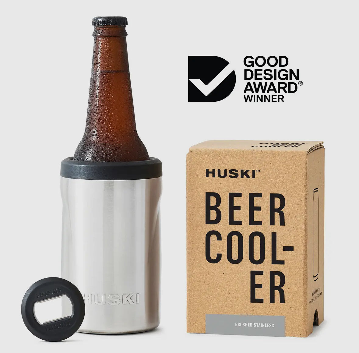 Huski Beer Cooler 2.0 (Brushed Stainless)