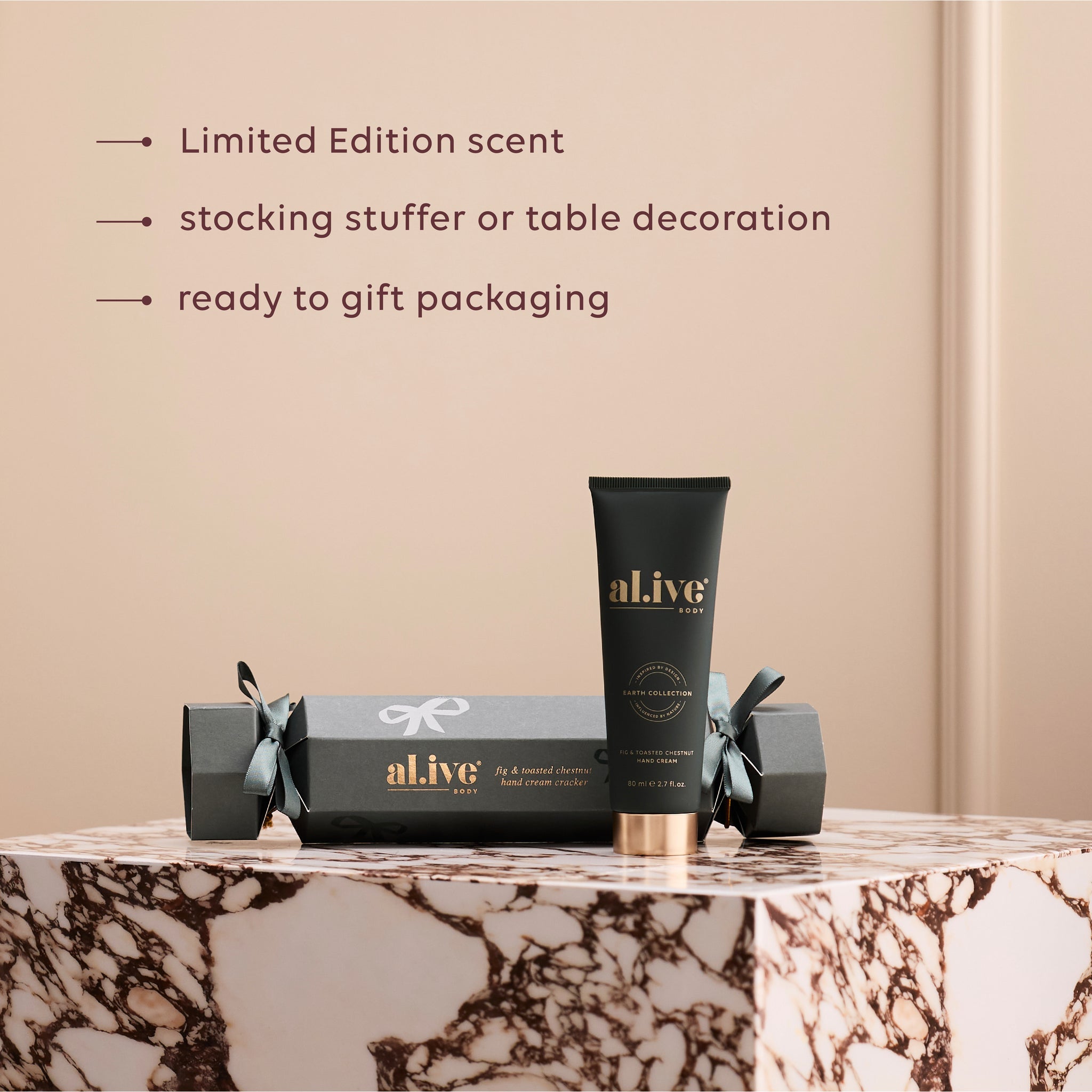 Alive Hand Cream Cracker - Fig & Toasted Chestnut