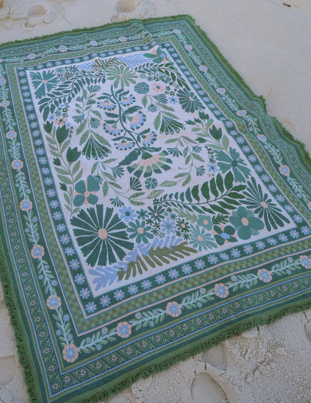 The Dahlia Green Rug