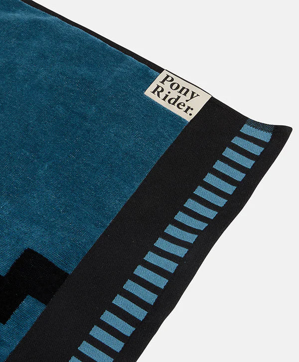 Down River Beach Towel | Cobalt Blue - Pony Rider