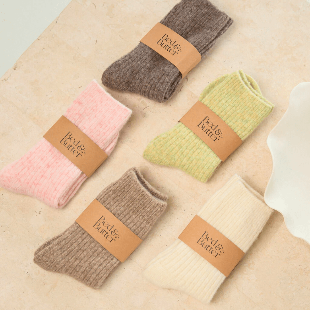 The Comfiest Socks by Bed & Butter - Light Sage: S/M