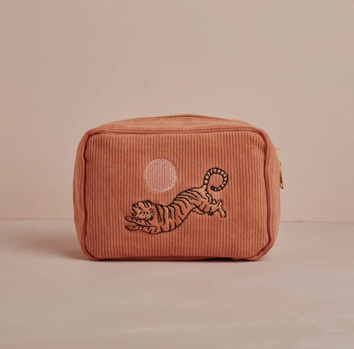Corduroy Makeup Bag (Dusty Pink) by Cai & Jo