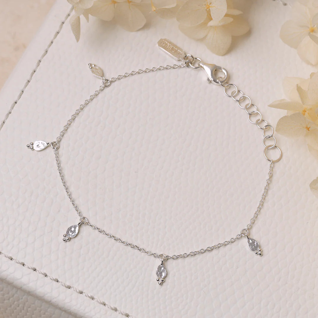 Glistening Drops Bracelet by Midsummer Star (Gold or Silver)