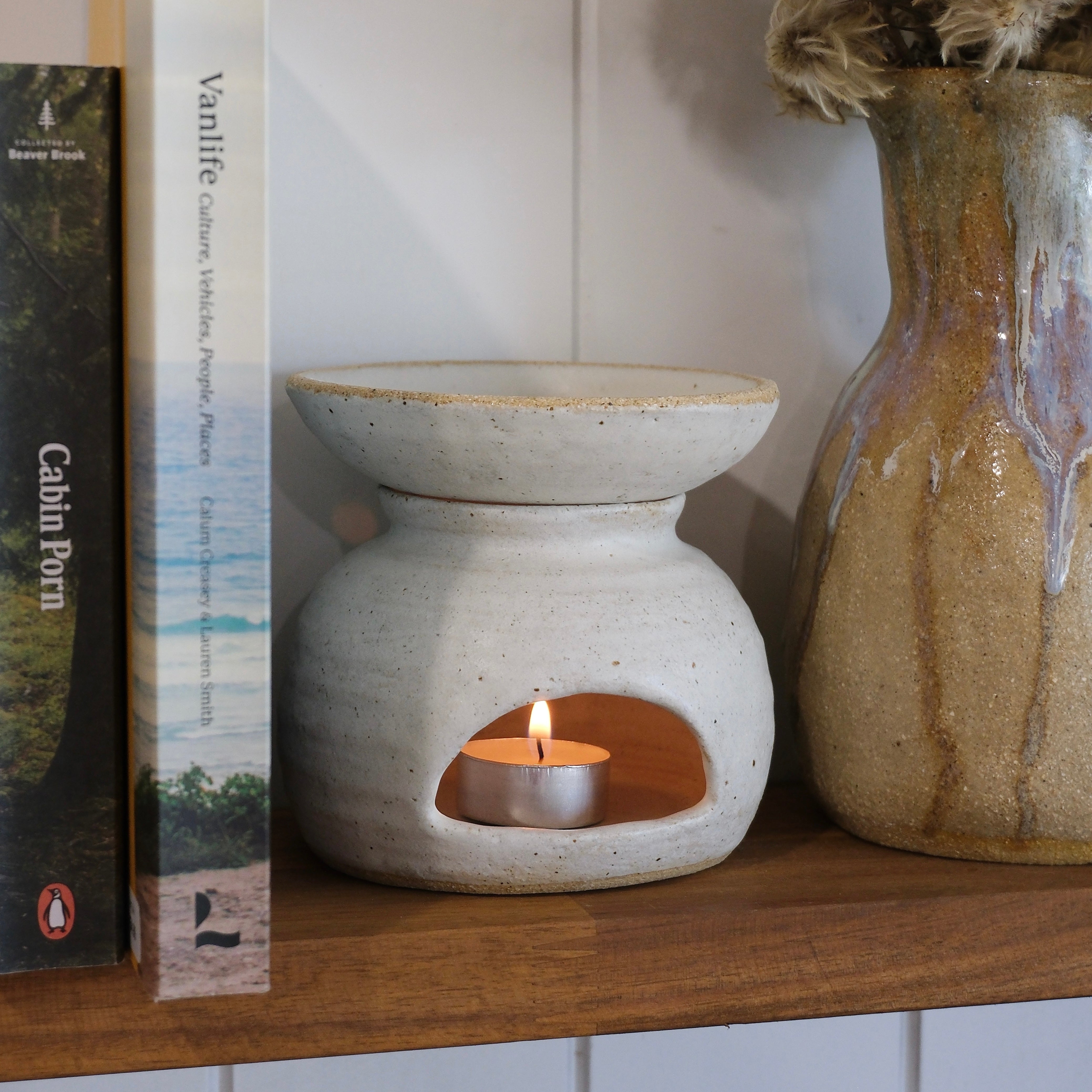 Handcrafted Ceramic Oil Burner – Terra Kiah Ceramics