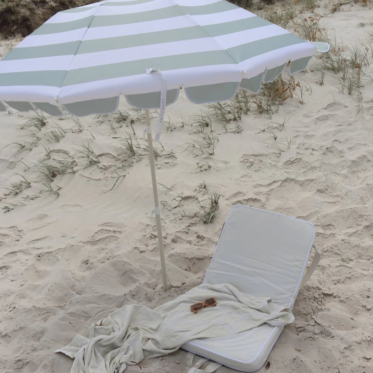 Beach Umbrella - Sea Sage (Sunnylife)